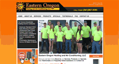 Desktop Screenshot of easternoregonheating.com